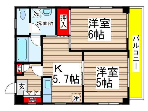 パレス花園の物件間取画像